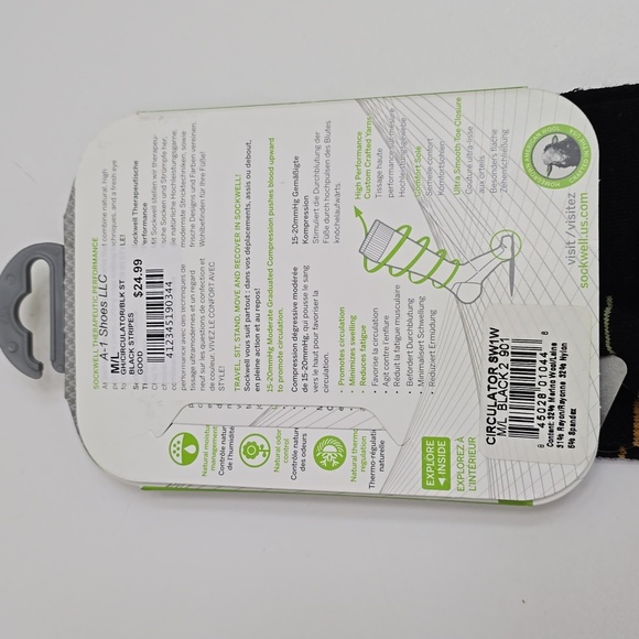 Women's Circulator | Moderate Graduated Compression Socks Size M-L - Picture 3 of 3